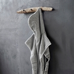 Meraki mini poncho håndklæde grå på knage - Fransenhome